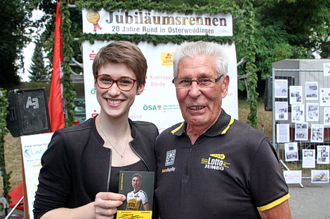 Richard Kieren zusammen mit der vierfachen Junioren-Radweltmeisterin (Bahn) Pauline Grabosch