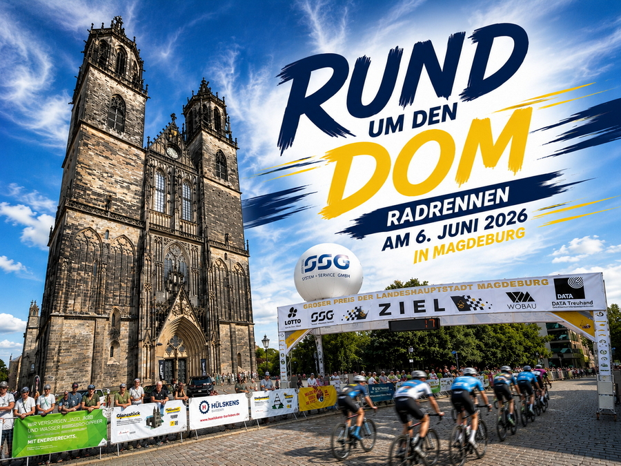 Rund um den Dom Radrennen in Magdeburg