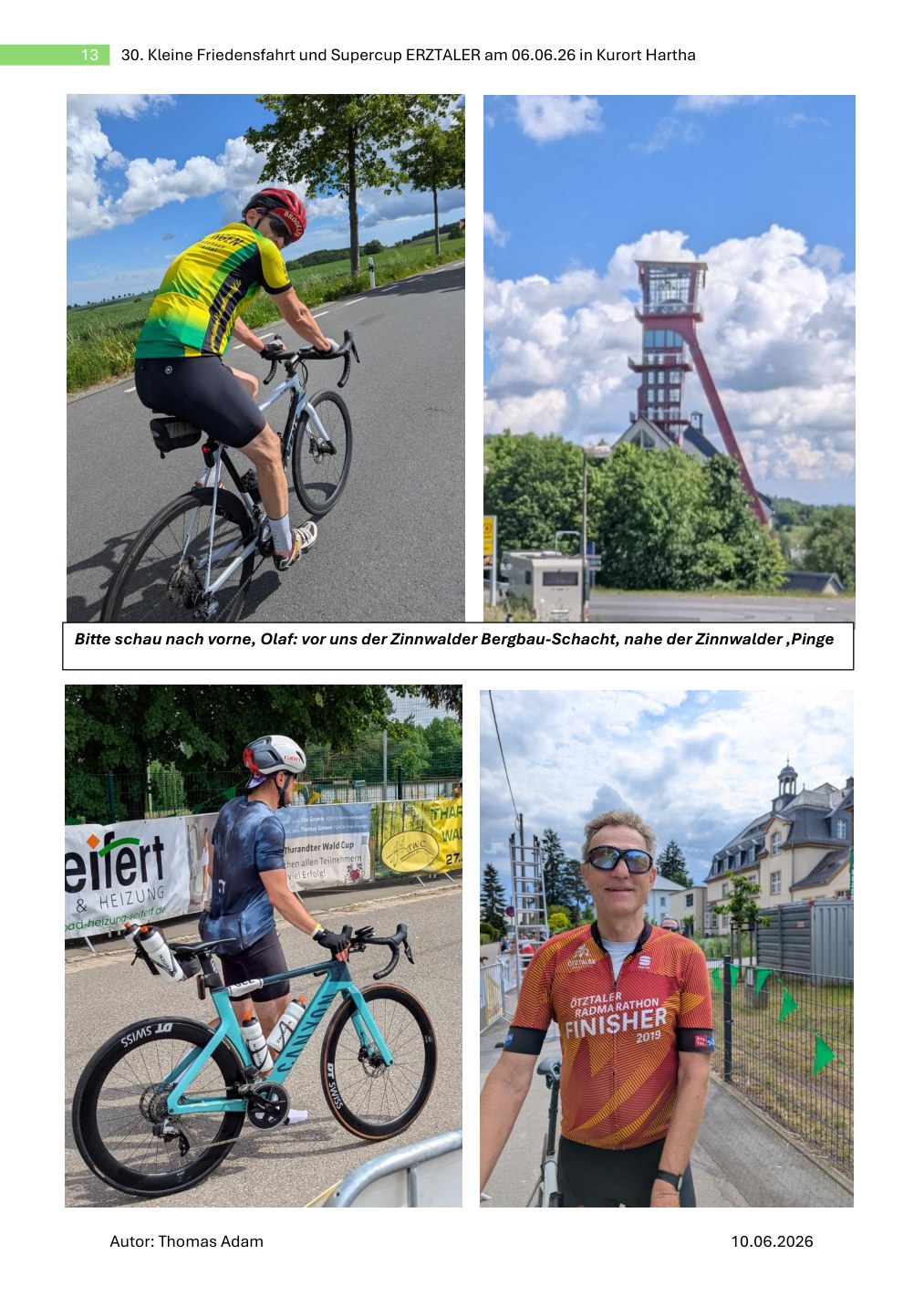 Seite 13: Zinnwalder Bergbau-Schacht und Finisher im Zielgarten