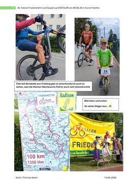Seite 11: Fahrrad-Akrobatik, 100-km-Strecke und junge Sieger