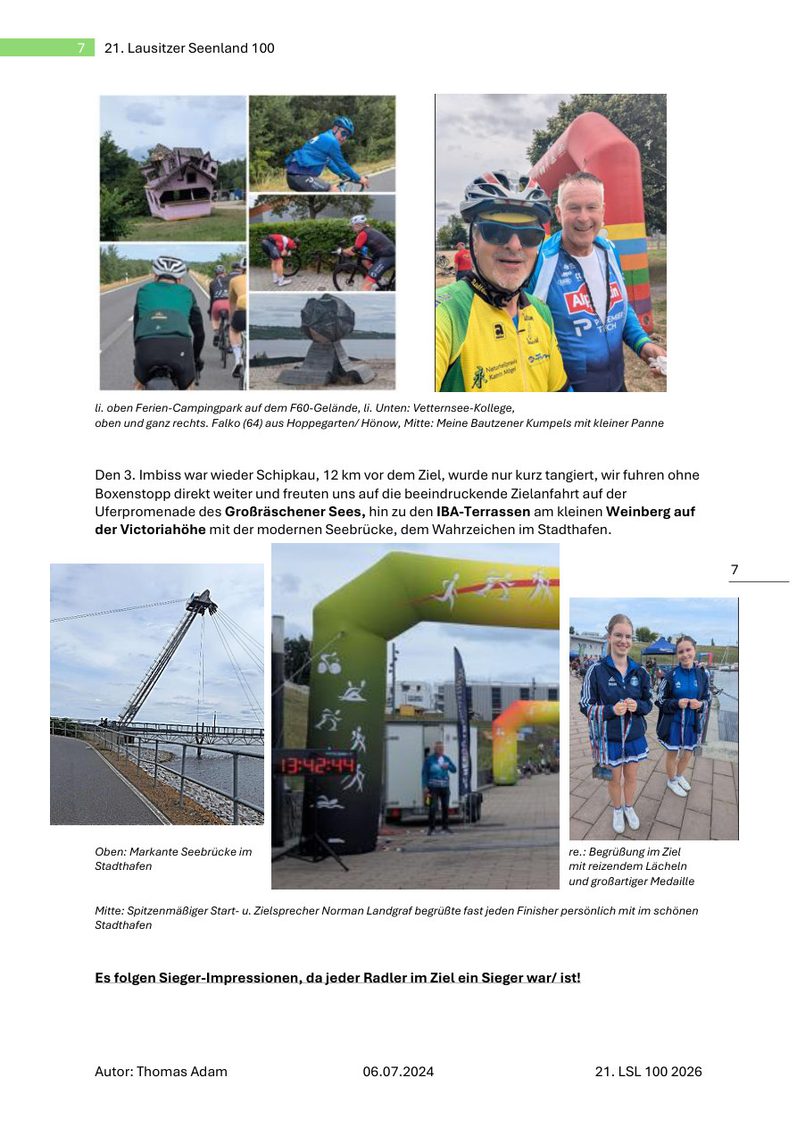 Impression Seite 7 aus dem Teilnehmer-Report