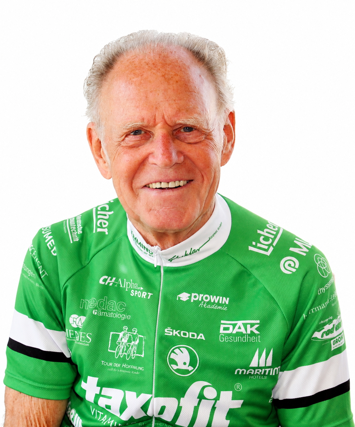 Radsportler bei der Tour der Hoffnung